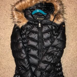 Black puffer jacket